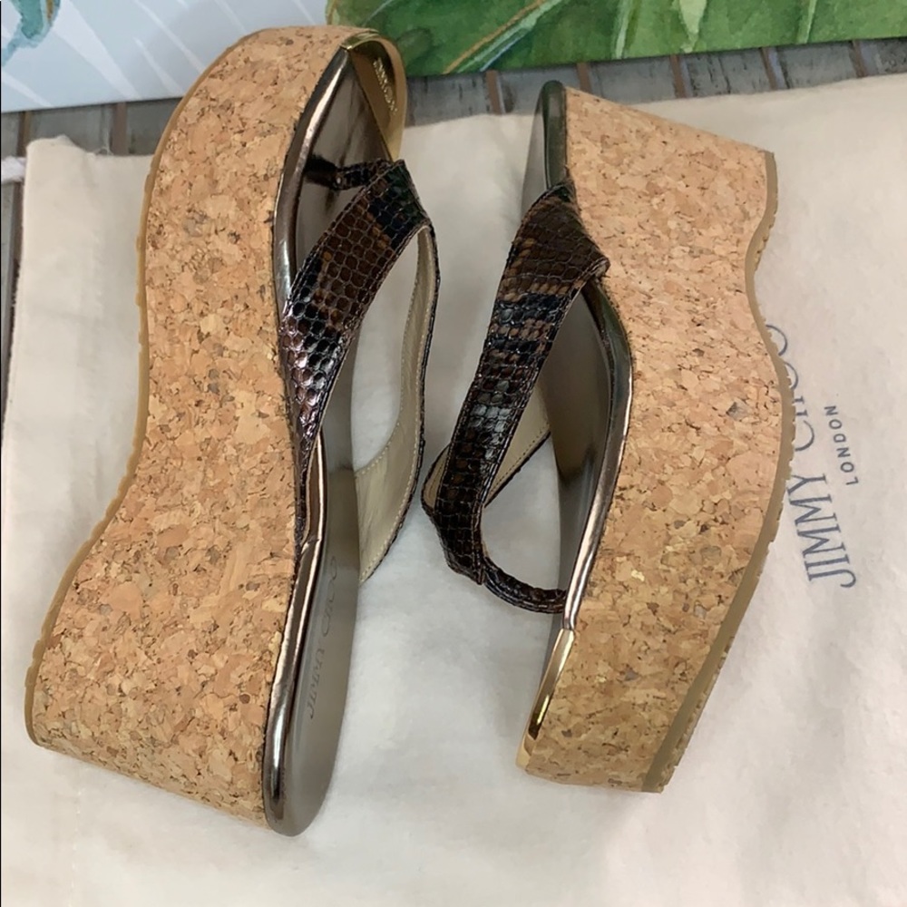 💥JIMMY CHOO CORK SANDALS👡👡 - Picture 3 of 8